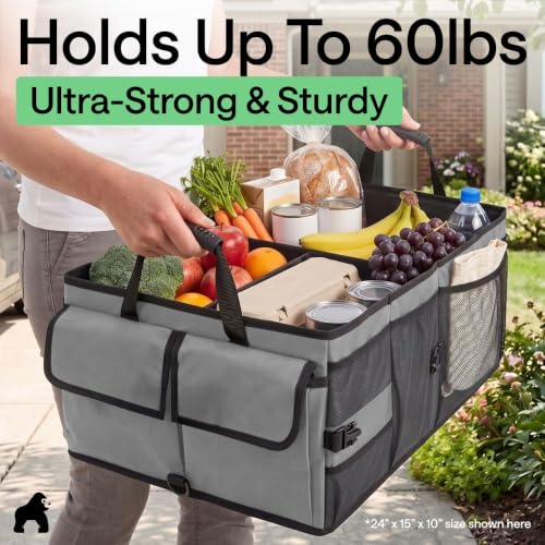 GORILLA GRIP Trunk Organizer for SUV and Cars, Large Capacity - Image 5