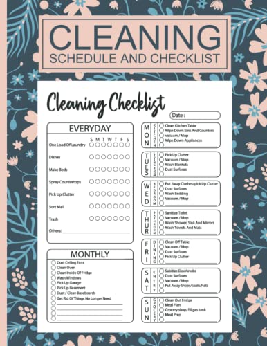 Cleaning Schedule and Checklist: Daily Weekly and Monthly house - Image 1