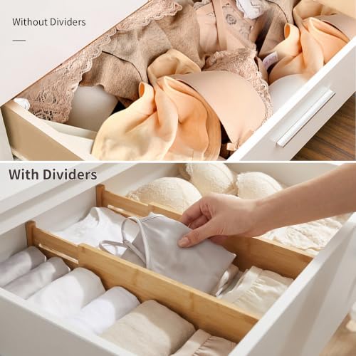 Utoplike 4 Pcs Bamboo Kitchen Drawer Dividers, Large | All Products - Image 6