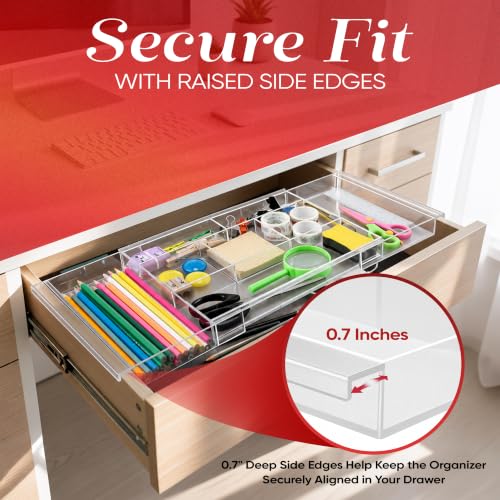 Masirs Expandable Drawer Organizer - Customizable Makeup Vanity - Image 5