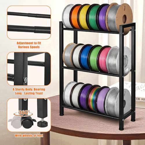 3 Tiers Expandable 3D Printer Filament Storage Rack - Image 3