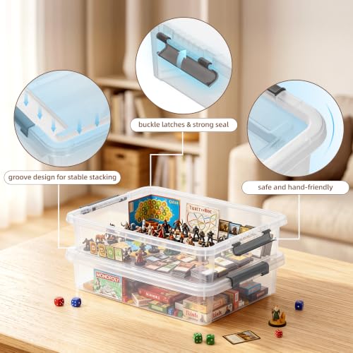 Citylife 5.3Qt 4Packs Clear Craft Organizers and Storage - Image 5