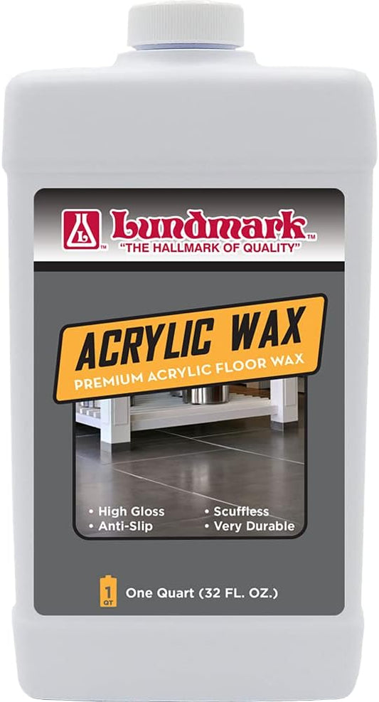 Lundmark Acrylic Floor Wax, 32-Ounce, 3203F32-6, Clear (LUN-3203F32-6)