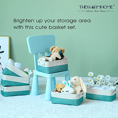 TheWarmHome Storage Bins for Shelves - Small 6 Pack 11.8x7.8x5.2 - Image 4