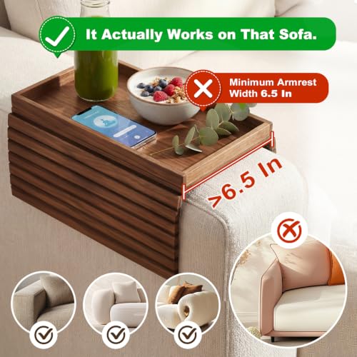 Sofa Arm Tray, Fits 6.5"+ Couch Armrest - Image 6