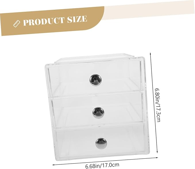 Three-layer Storage Box Drawers Multi-functional Desktop Organizer Desk Organizers and Storage Drawers