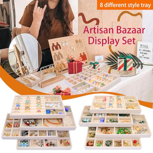Jewelry Organizer Drawer 8 Set Jewelry Boxes Velvet - Image 4