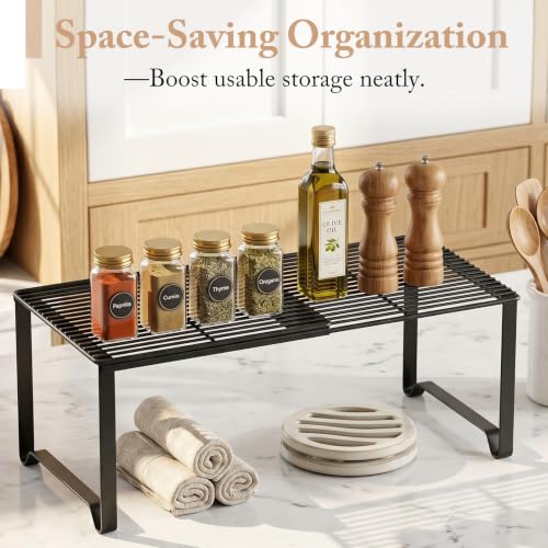 Extendable Metal Wire Shelf Organizer - Adjustable 15-24.4in - Image 7