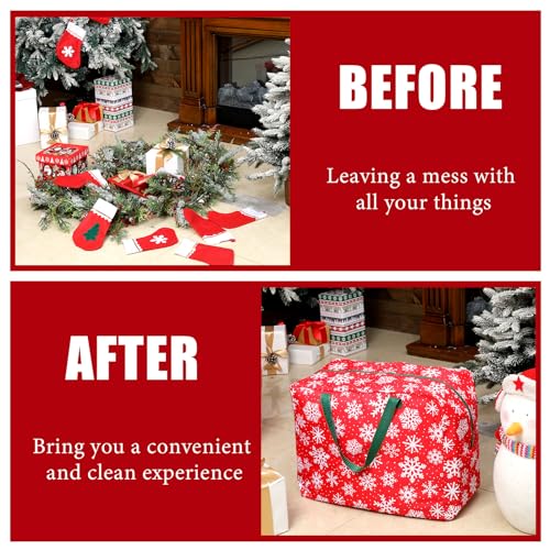 2 Pcs Christmas Ornament Storage 18 x 15 x 10 Inch | Home Organization - Image 6