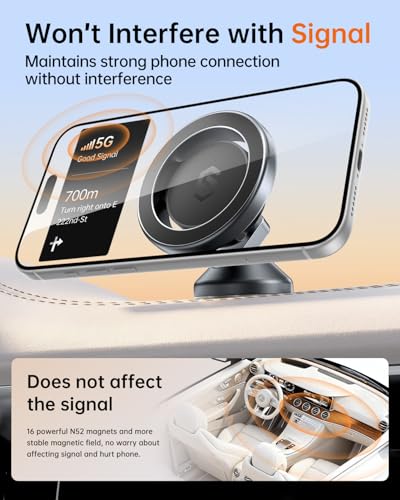 SYNCWIRE MagSafe Car Mount, Adjustable Magnetic Phone Holder - Image 7