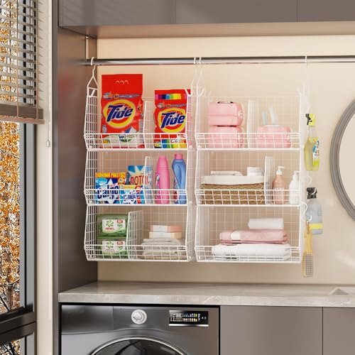 5 Tier Extra Large Closet Hanging Shelves with Divider,2 - Image 6