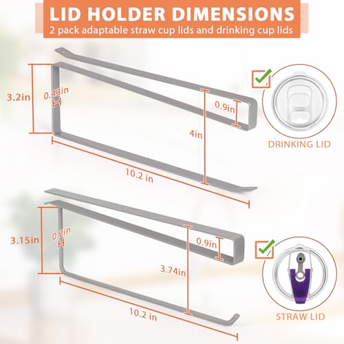 2 Pack Tumbler Lid Organizer, Versatile Storage Hold | All Products - Image 4