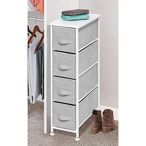 mDesign Narrow Dresser Storage Tower Stand with 4 - Image 3
