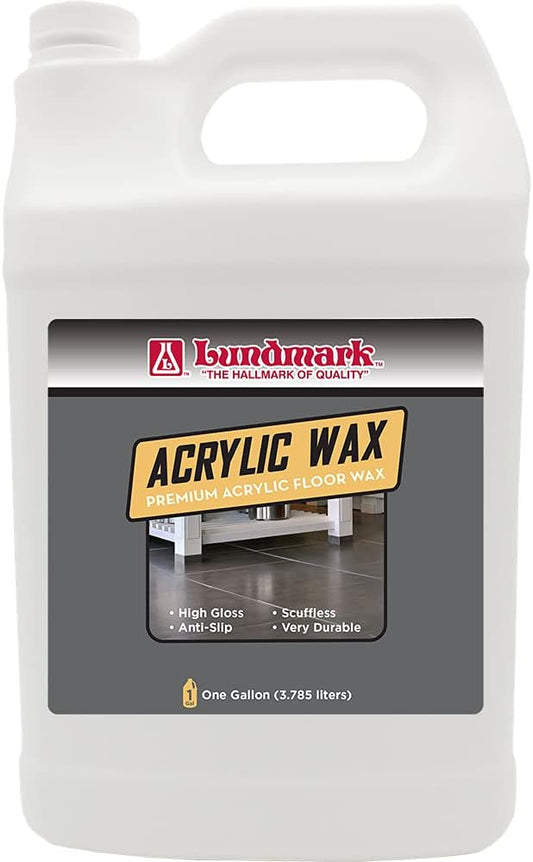 Lundmark, Inc Acrylic Floor Wax, 1-Gallon, 3203G01-2, Clear (LUN-3203G01-2)