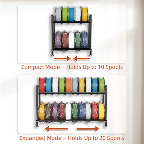 2-Tier Filament Storage Rack Adjustable Length/Width - Image 3