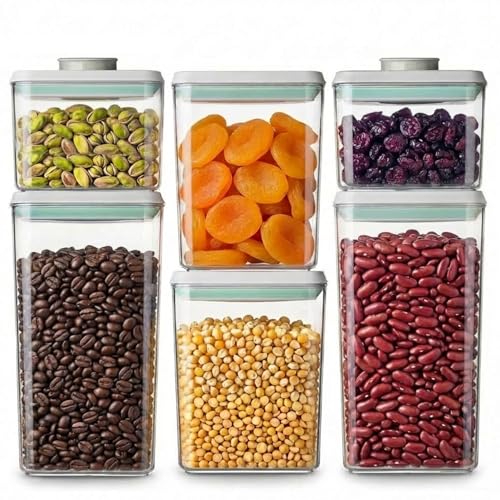 Pop Airtight Food Storage Containers Set with Lids, 6 Pcs - Image 2