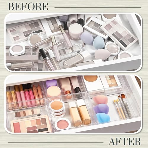 STORi SimpleSort 6-Piece Stackable Clear Drawer Organizer Set | - Image 7
