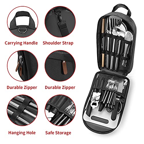 Portable Camping Kitchen Utensil Set-27 Piece Cookware - Image 3