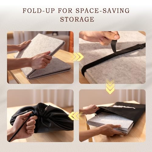 Tektalk Foldable Jigsaw Puzzle Board, Felt Puzzle Mat - Image 3
