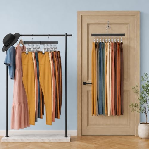 5Pcs Legging Organizer for Closet, Pants Hangers Holds 24 - Image 3