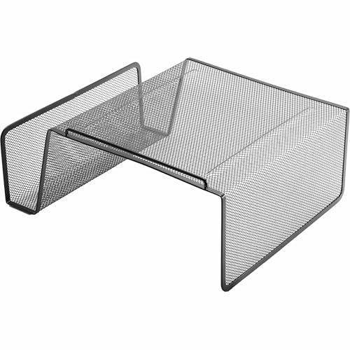Lorell Mesh Steel Office Phone Stand for Desk, Angled - Image 2