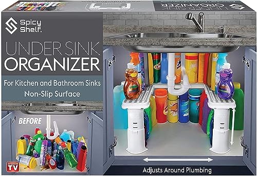 Expandable Under Sink Organizer and Storage I Bathroom Under - Image 2