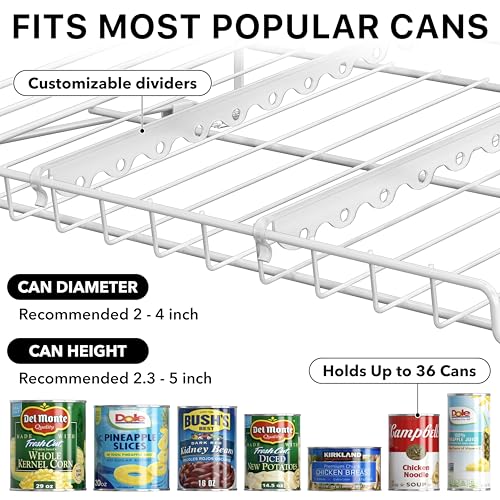 Simple Houseware 3-Tier Stackable Can Organizer Rack Hold 36 - Image 7