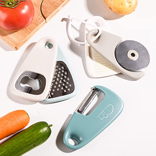 Kitchen Gadgets Set, Stackable for Saving Space, Blue, 5 Pieces - Image 7
