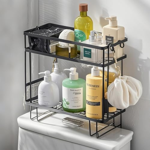 PowerKing Over The Toilet Storage Shelf, 2-Tier Bathroom - Image 8