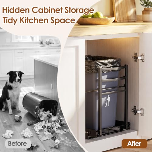 Housolution Pull Out Trash Can Under Cabinet for 7-13 - Image 7