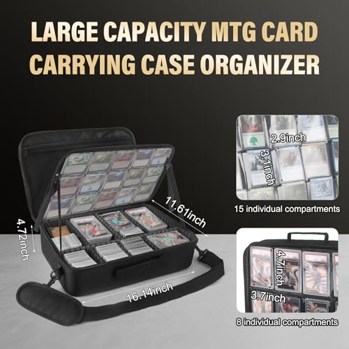 Card Deck Storage Bag for 2000+ Cards,3-Layer MTG Bag Card - Image 4