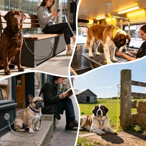 La La Pet Dog Leash Holder for Wall Heavy Duty Rotating - Image 4