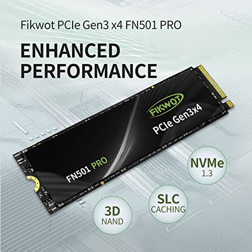 Fikwot FN501 Pro 256GB NVMe SSD - M.2 2280 PCIe Gen3 x4 Internal - Image 5