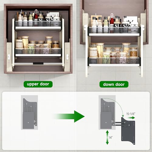 Pull Down Shelf for Kitchen Upper Cabinet,Heavy Duty Pull - Image 5