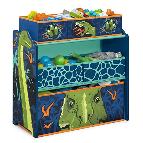 Delta Children Dinosaur Design & Store 6 Bin Toy Storage - Image 2