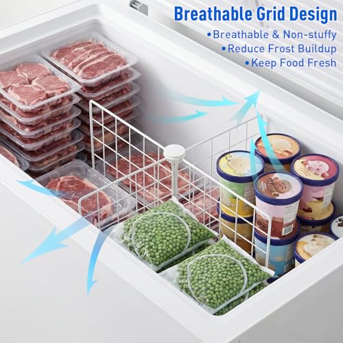 BESTYASH Chest Freezer Divider, 1-Pack with 4 Metal Wire Panels - Image 7
