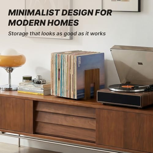 Adjustable Vinyl Record Holder to Keep Records Upright, Holds - Image 7