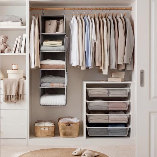 StorageWorks Hanging Closet Organizer for Small Closets, 5 Shelf - Image 3
