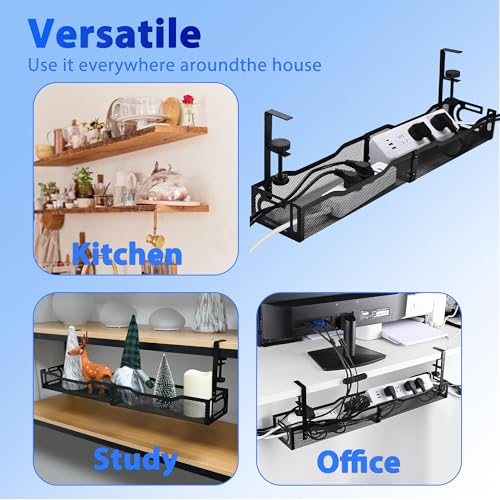 Under Desk Cable Management Tray 25.3 Inch, Clamp-On | All Products - Image 7
