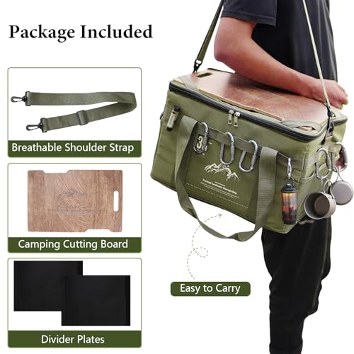36L Tactical Camping Storage Tote Bag, Green Kitchen - Image 5