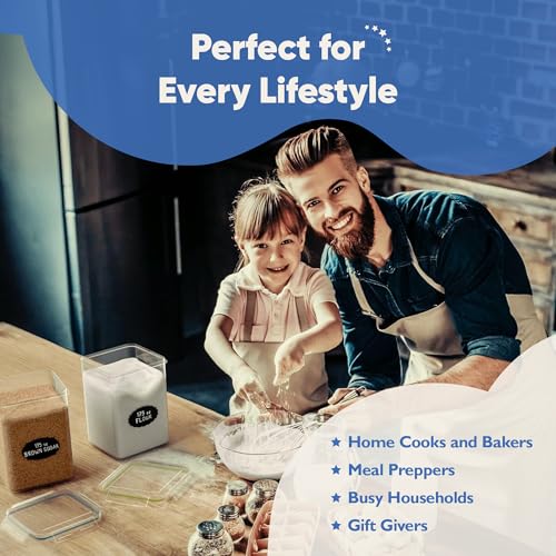 Chef's Path Kitchen Storage Box Set of 4 Extra Large Airtight - Image 7