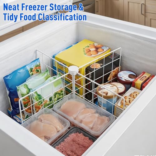 BESTYASH Chest Freezer Divider, 1-Pack with 4 Metal Wire Panels - Image 8