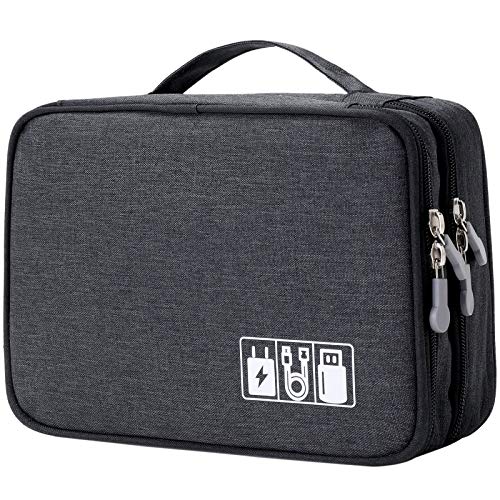 mygreen Electronic Accessories Organizer Bag, Waterproof Double - Image 2