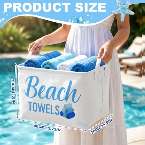 Yungyan Pool Towel Storage Basket Holder Organizer Bin - Image 4
