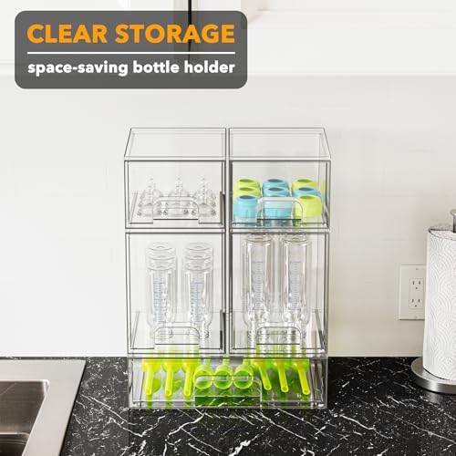 SpaceAid Bottle Storage Organizer Baby - Acrylic Bottles Station - Image 6