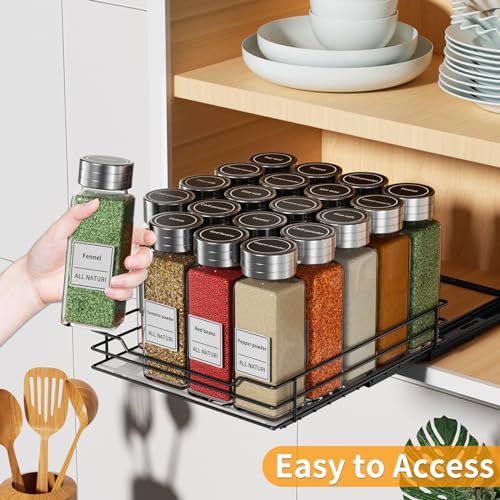 RCHYFEED Pull Out Spice Organization for Cabinet,8.5" Wx10.5 - Image 4