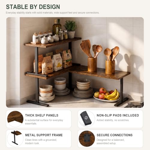Golener Countertop Shelf, Kitchen Counter Organizer - Image 5