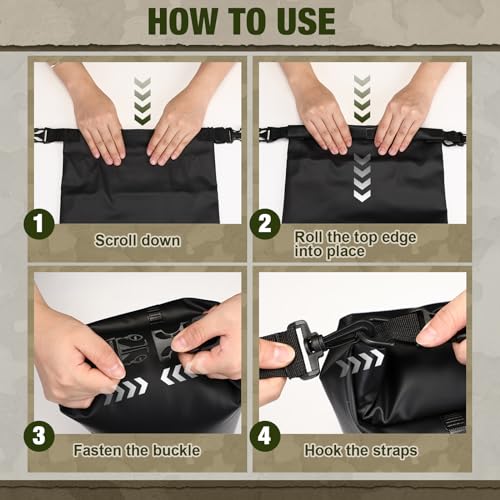 Foilswirl Bear Bag Food Storage System for Camping,10 L,Black - Image 6