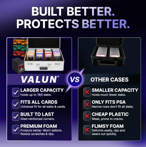 VALUN 160+ Premium Graded Card Storage Box - PSA Slab Case - Image 8
