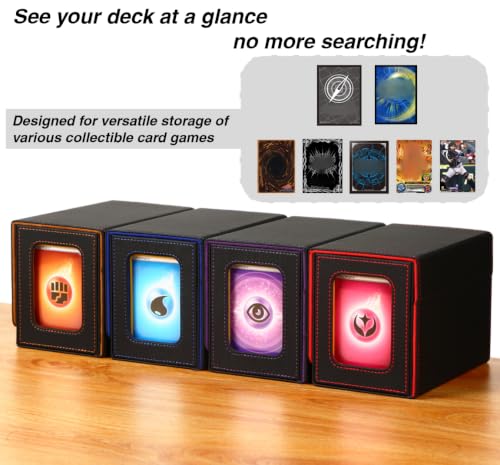 MTG Deck Box for Commander Display with Dice Tray (Black＆Grey) - Image 7